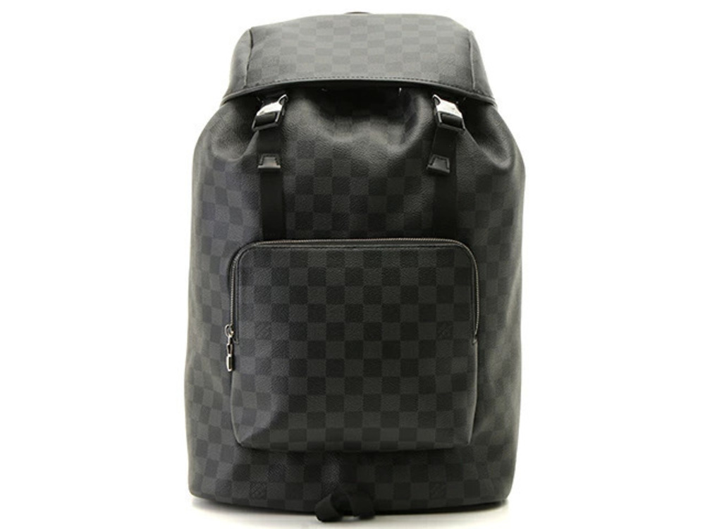 LOUIS VUITTON Backpack Damier Graphite Black